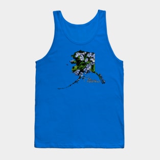 Alaska Forget me Nots with Text Tank Top